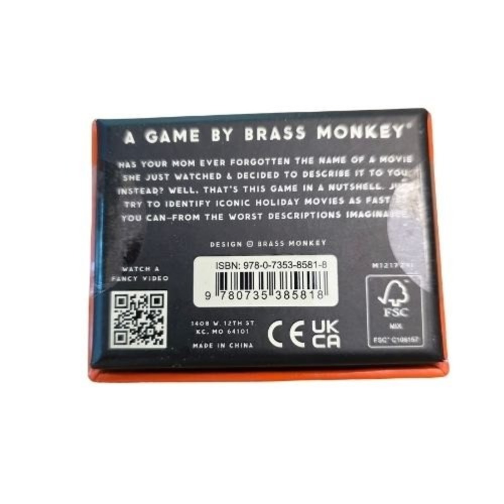 Brass Monkey Poorly Explained Movies Holiday Edition Card Game Christmas Trivia - Picture 10 of 11